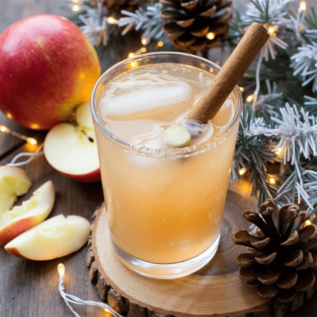 Apple Cinnamon Fizz mocktail