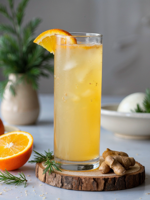 Sparkling Citrus Ginger Mocktail