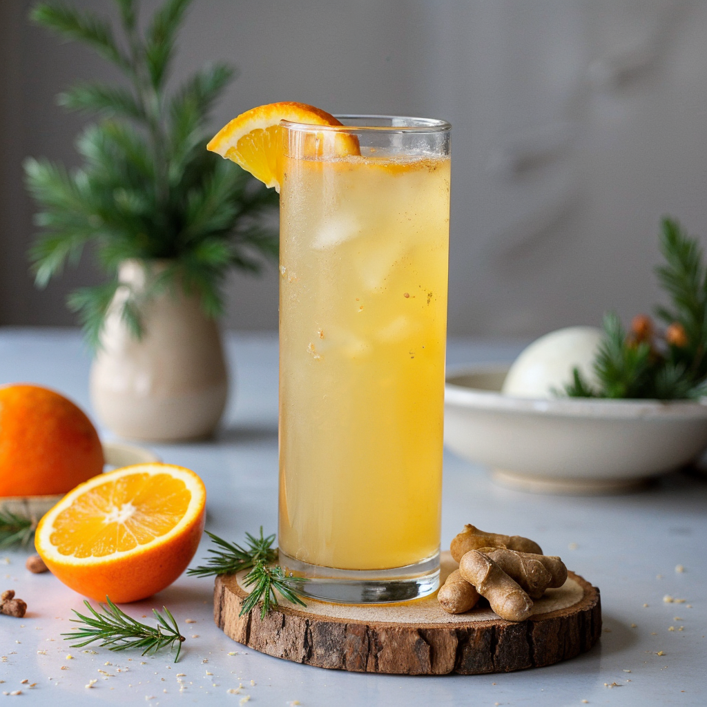 Sparkling Citrus Ginger Mocktail