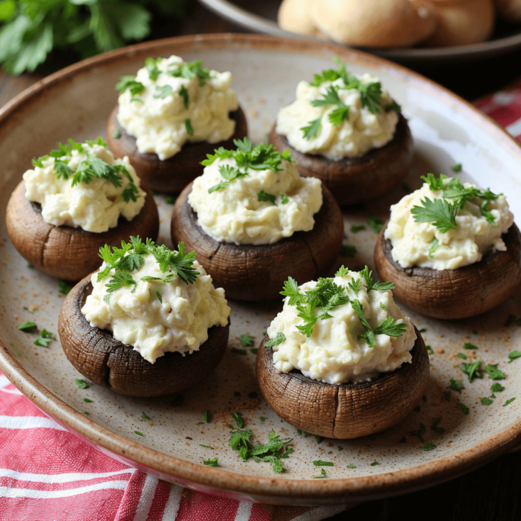 stuffed mushroom finger foods